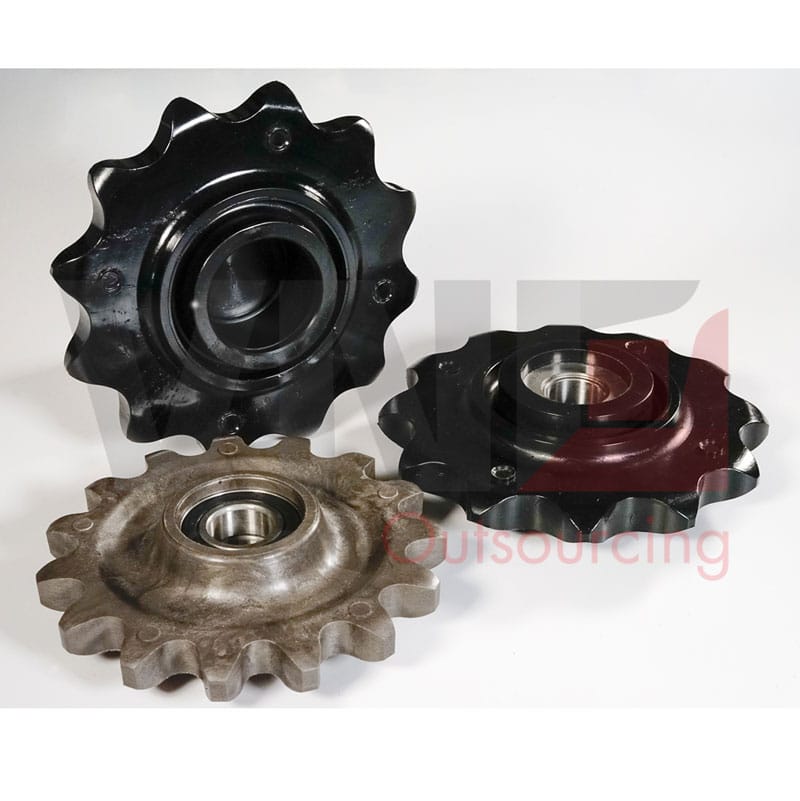 Agricultural machine gears
